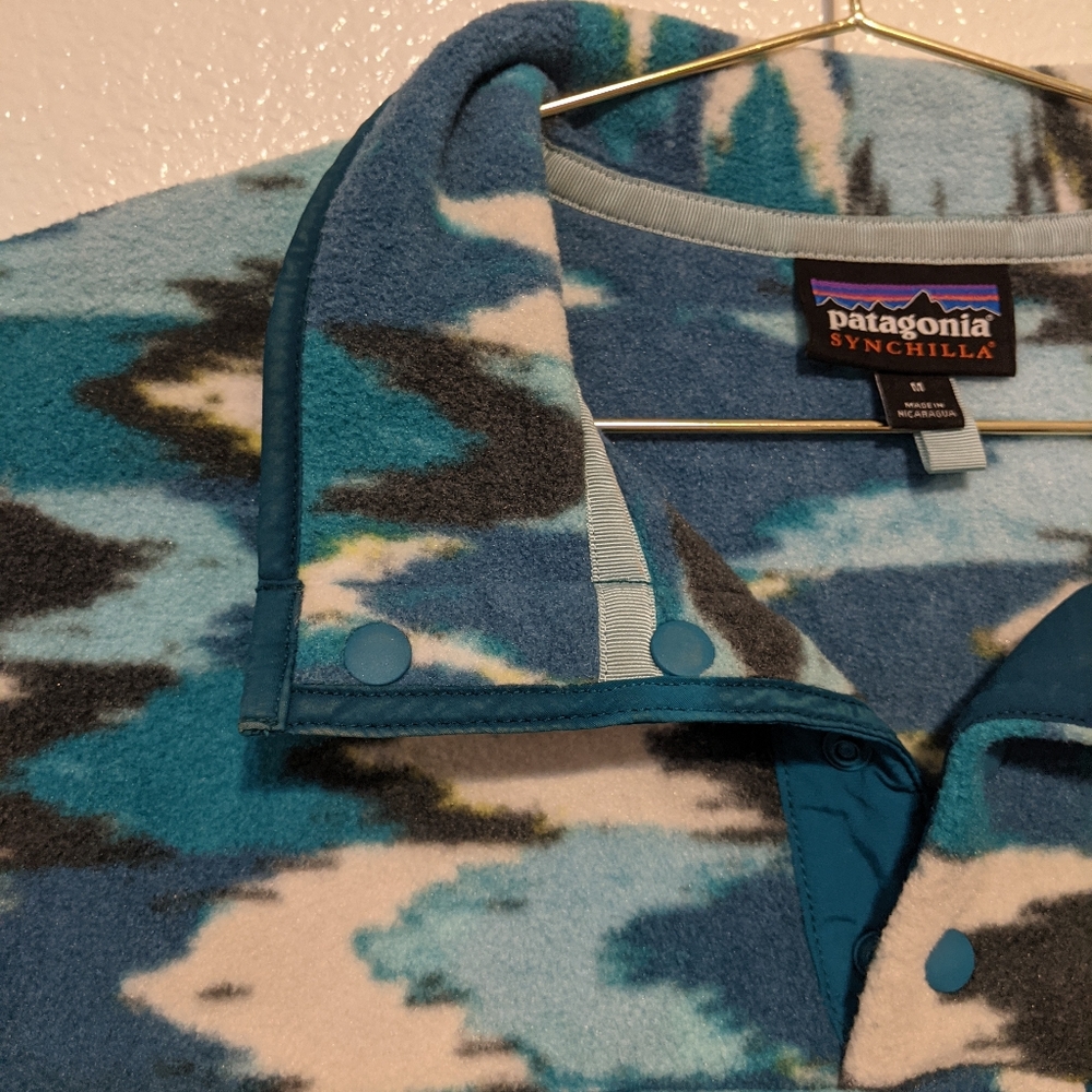 Patagonia Synchilla Snap T Trout Tales Medium - Picture 6 of 9